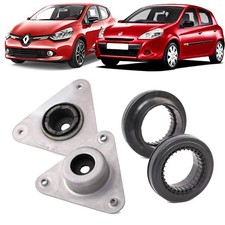 KIT CUSCINETTI + SUPPORTI AMMORTIZZATORI A MOLLA ANTERIORI RENAULT CLIO III IV