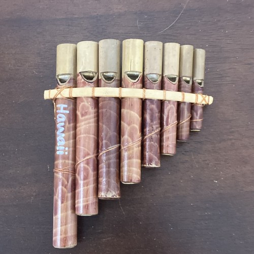 Brown Wooden Pan Flute Wooden Pipes Folk Music Wind Instrument Wood Body
