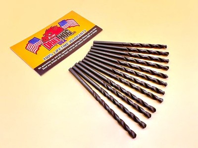 Drill Hog  #55 Drill Bit #55 Number Bit Molybdenum M7 Lifetime Warranty 12 Pack