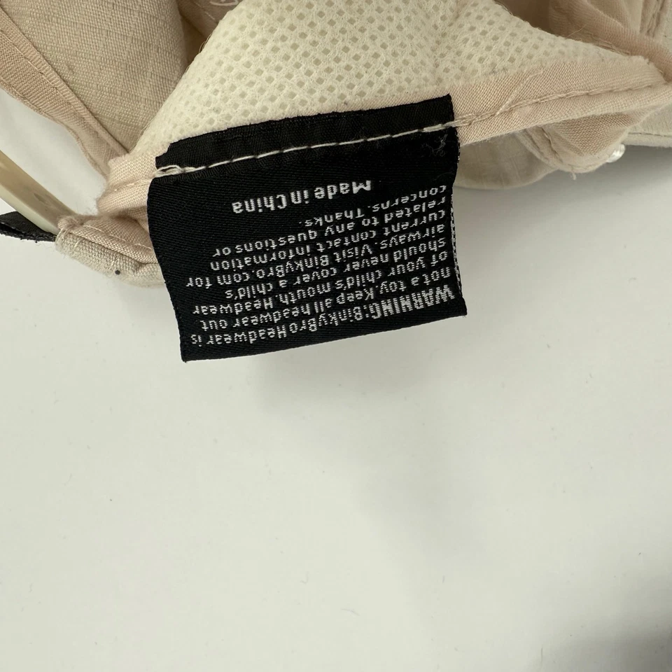 Juego de 2 sombreros Binky Bro para bebés y niños pequeños crema lavado ácido 100 % algodón niño Foto 3 de 4