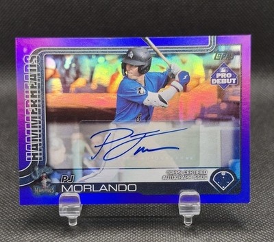 2025 Topps Pro Debut PJ Morlando FUCHSIA FOIL AUTO /199 #PD-163