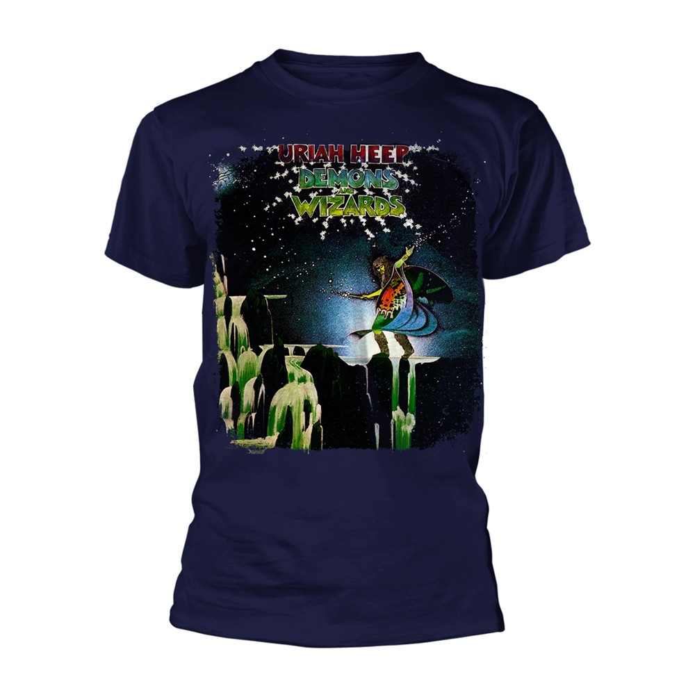 Футболка URIAH HEEP - DEMONS AND WIZARDS ТЕМНО-СИНЯЯ большого размера 4690₽