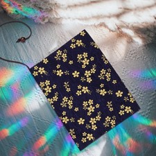 Book Covering Material Cherry Pattern Sleeve Protective Hand-made
