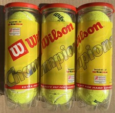 3 WILSON 2003 Official Sealed Unopened Tennis Ball Packs of 3 - Lot