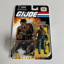 G I GI JOE 25TH ANNIVERSARY K9 OFFICER & ATTACK DOG MUTT & JUNKYARD FIGURE