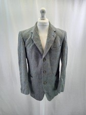 Magee Grey Tailored Herringbone Jacket Mens Size 40