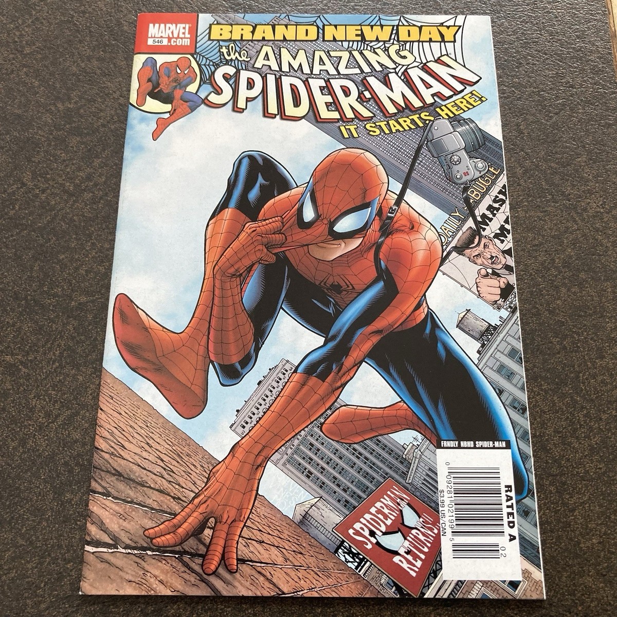 AMAZING SPIDER-MAN #546 NEWSSTAND VARIANT 1ST JACKPOT MR NEGATIVE
