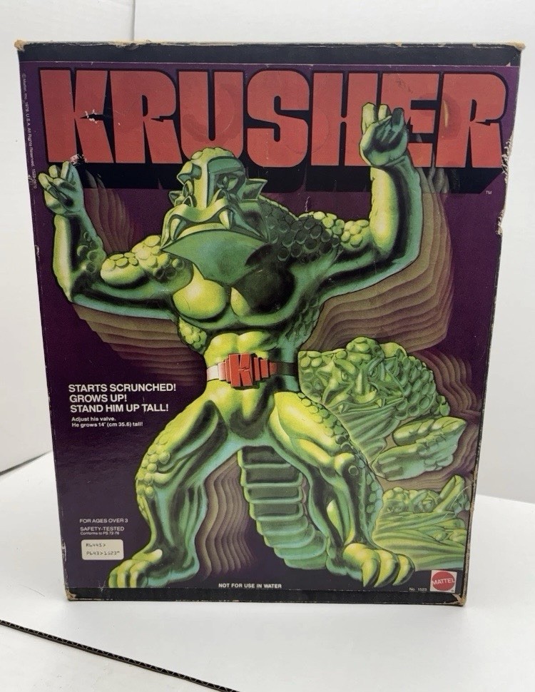 Vintage 1979 Mattel Krusher Stretch Armstrong Green Monster Toy