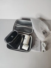 Label Maker Bluetooth Thermal Label Printer W/3 Rolls Labels And Carry Case Read