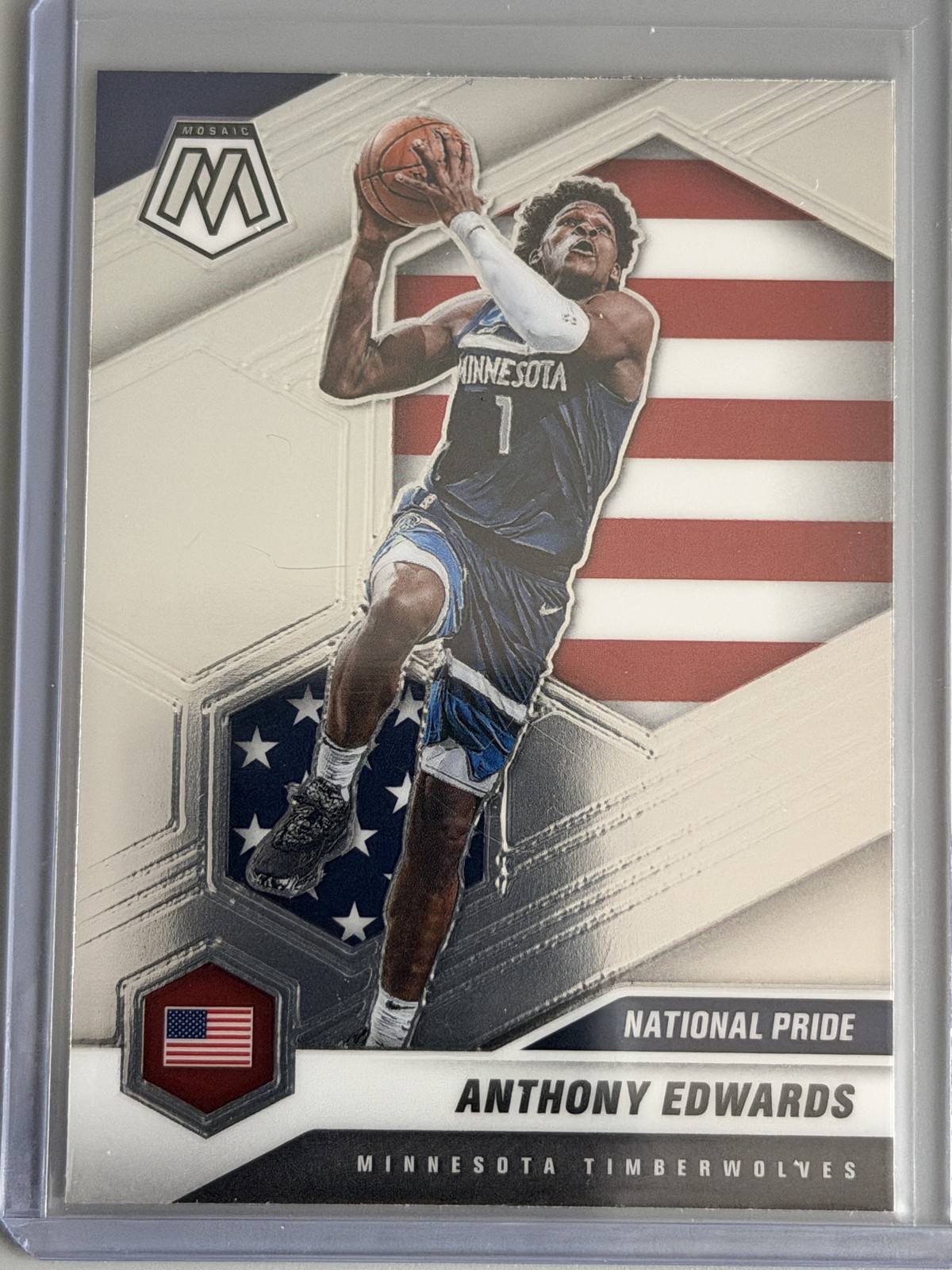 2020-21 Panini Mosaic - National Pride Anthony Edwards #252 (RC)