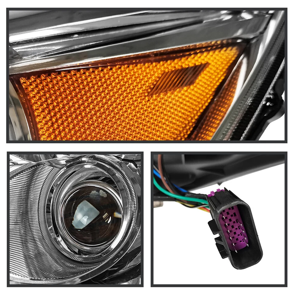 For 2010-2012 Buick LaCrosse HID/Xenon Headlight Left Driver Chrome W/O Bulb Foto 3 de 4