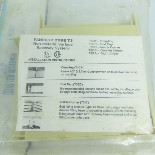 Panduit T3RAEI Type T3 Non-Metallic Surface Raceway Right Angle Lot Of 2 - 第 6/7 張圖片