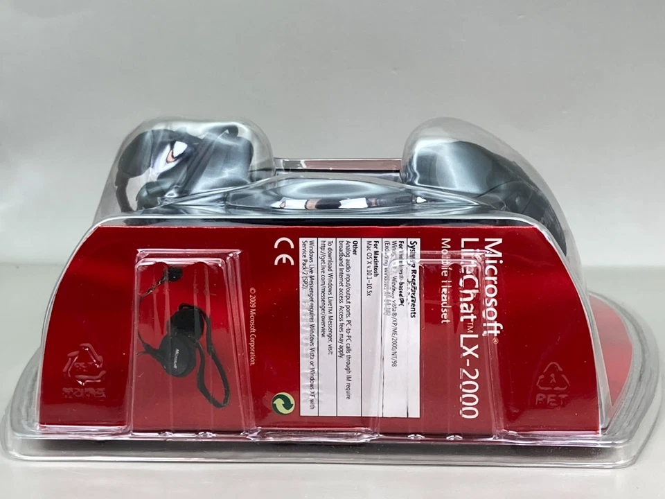 Microsoft Lifechat LX-2000 Compact Mobile Headset Foldable Microphone PC/MAC NIB - Image 4 of 4