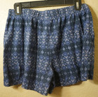 Eddie Bauer S blue fleece pajama or lounge wear shorts w pockets — photo 5