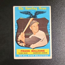 1959 bazooka - frank malzone american league all star selection #558 Lot (2)