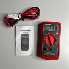 EverStart 10711WDI Digital Multimeter Tester With Leads & Manual