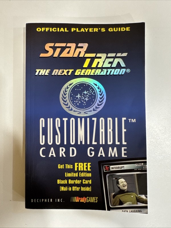 Star Trek TNG Customizable Card Game Official Player's Guide Decipher BradyGames