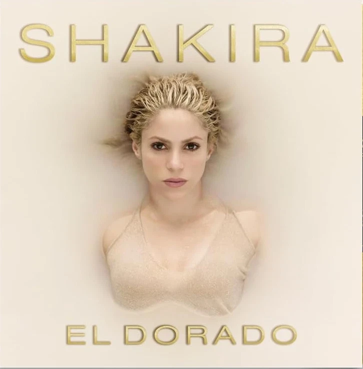 Shakira El Dorado (Metallic Gold Colored Vinyl, Sticker, 45 RPM, Gatefold LP Jac - Image 2 of 2