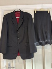 Crombie Men’s Charcoal 100%Wool Jacket And Trousers Suit Set,Size 42R,VGC