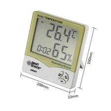 Smart Sensor AR867 LCD Digital Hygrometer Thermometer Dual Humidity ZQTI