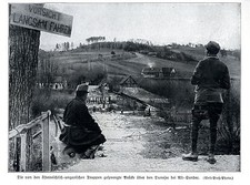 1915 * Die von &Ouml;sterreichern gesprengte Br&uuml;cke bei Alt-Sandec *  WW1