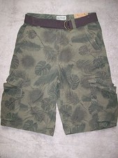 NWT NEW Urban Pipeline Boys Teens Young Mens Cargo Shorts 18 Green