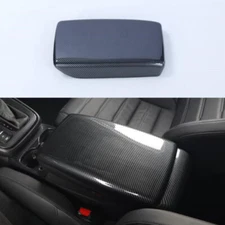 Carbon Fiber Central Console Armrest Box Cover Trim For Honda CR-V CRV 2023 2024