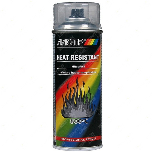 MoTip Heat Resistant Clear Lacquer Spray Paint 400ml X2 for sale online