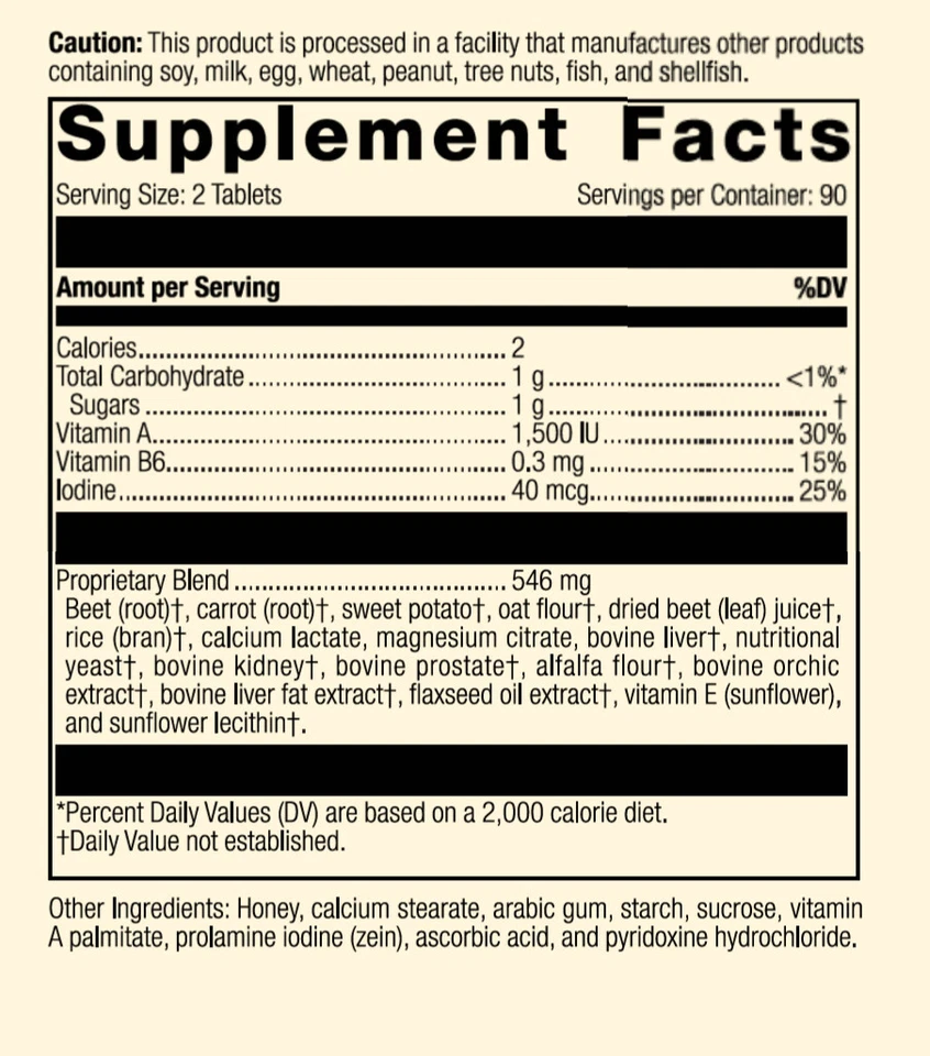 Proceso Estándar - A-F Betafood - 180 Comprimidos Foto 4 de 4