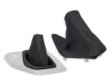 PER BMW X1 E84 2009-2015 automatico CUFFIA LEVA CAMBIO FRENO A MANO FILI GRIGI