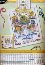 NEW BUCILLA COUNTED CROSS STITCH POND PALS BIRTH RECORD