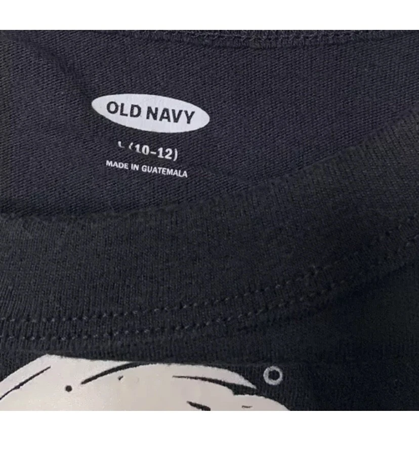 Camiseta Old Navy Sunset Wave Niño L (10-12) Negra Manga Corta Camiseta Foto 3 de 4