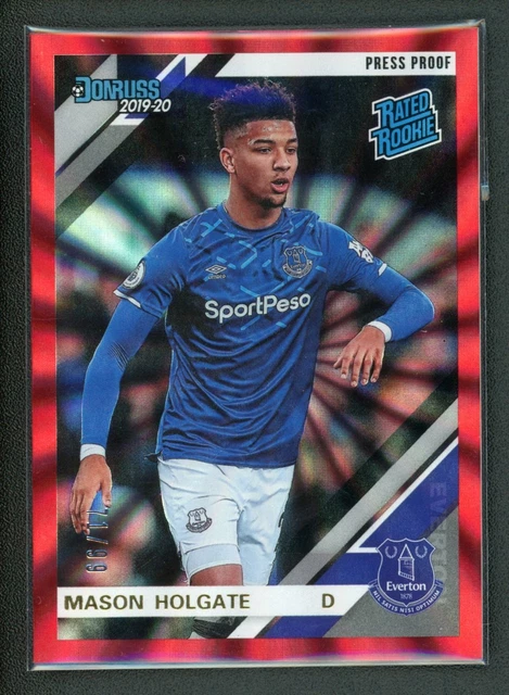 2019-20 MASON HOLGATE 71/99 PANINI CHRONICLES DONRUSS LASER PRESS PROOF ROOKIE
