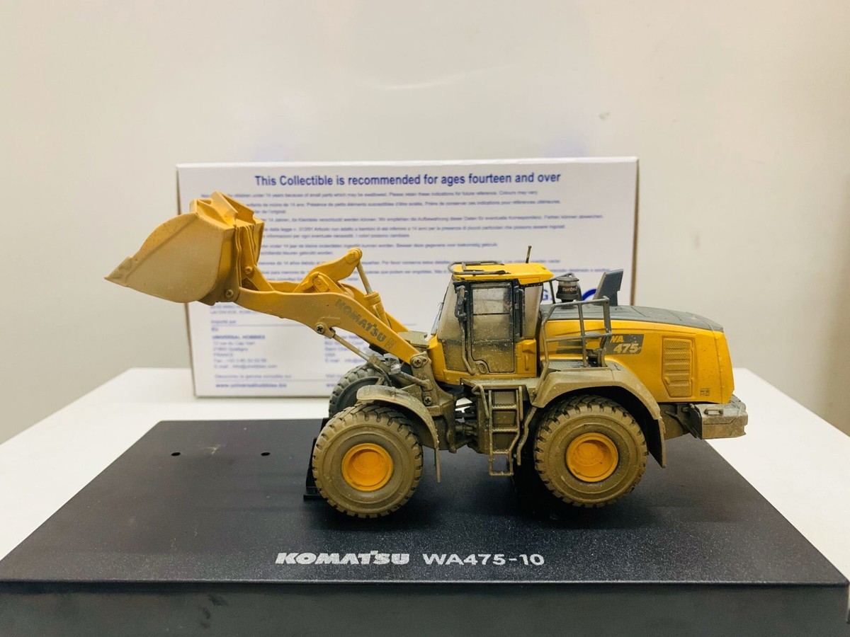 Komatsu WA 250-6 ミニカー 1/50 Komatsu WA475-10 Wheel Loader Muddy Version 1:50 Scale