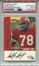 1999 Fleer Greats - Bobby Bell Kansas City Chiefs - PSA/DNA Autograph