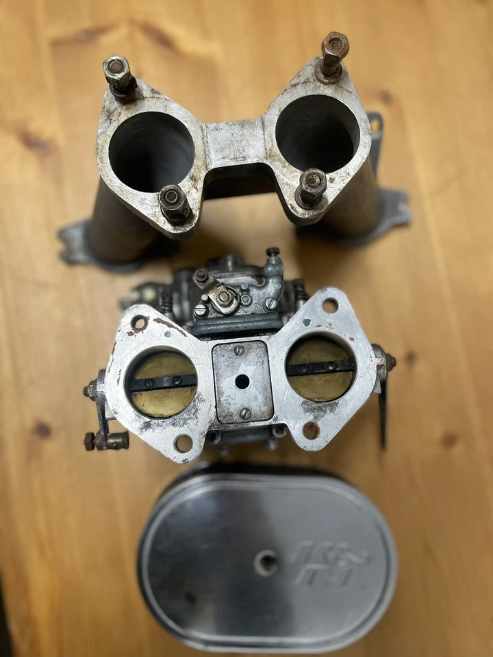 Карбюраторный коллектор MG MGB 40 DCOE Weber и воздушный фильтр K&N преобразование карбюратора 42 45 - Изображение 4 из 4