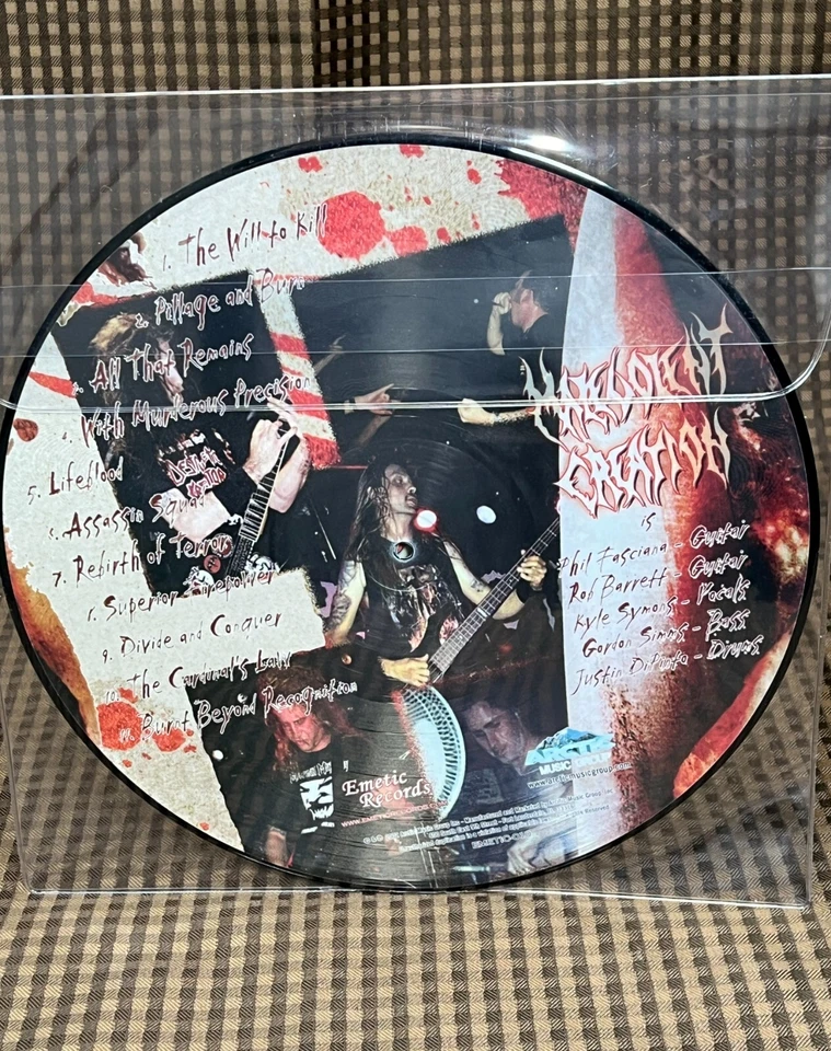 Malevolent Creation The Will To Kill Picture Disc 12' Vinyl LP Death Metal - Image 3 of 4