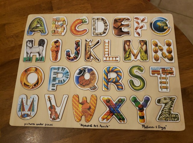 Melissa \u0026 Doug Alphabet Art Wooden 