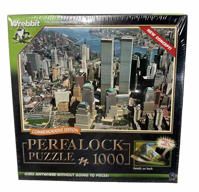 PERFALOCK 1000 Pc Jigsaw Puzzle - NY Twin Towers Commemorative Ed New