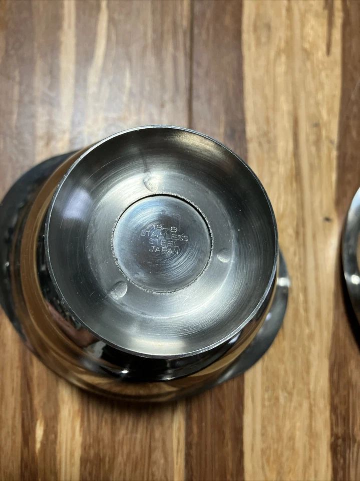 Crema y azúcar vintage holandesa antigua 18/8 inoxidable con bandeja Foto 4 de 4