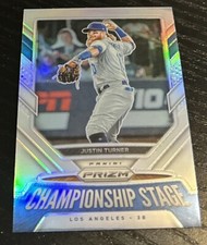 2021 Panini Prizm Justin Turner Championship Stage Silver Prizm