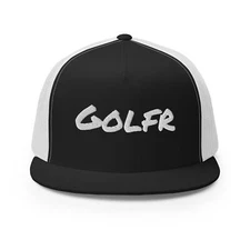 Golfr Flat Brim Trucker Golf Hat