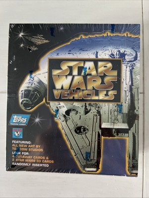 1997 Topps STAR WARS VEHICLES Factory Sealed Wax Box 36 Packs (5 Cards Per Pack)