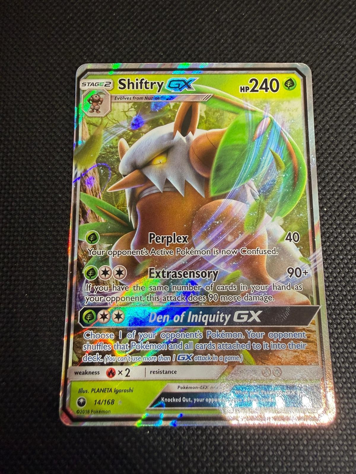 Shiftry GX 14/168 Holo GX Rare Celestial Storm Pokemon Near Mint