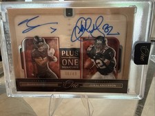 2024 Panini One Plus One Signatures Bijan Robinson, Jamal Anderson #186/49