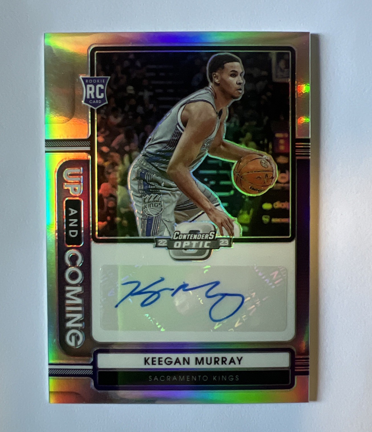 2022-23 Contenders Optic Keegan Murray RC Rookie Up and Coming Auto Silver /99
