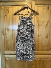 ASTR The Label Women's Leapord Slip Dress Small Fully Lined Spaghetti Straps