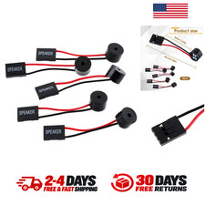 5 pcs Computer Motherboard Speakers Mini Case Buzzer Alarm 2.3 Inch Black Plug