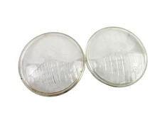 Vintage Pair Cibie Glass Lens 14506 IGM 4675 HR Head Light Foglamp
