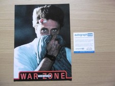 Christopher Walken autograph signed A4 lobby card "War Zone" ACOA